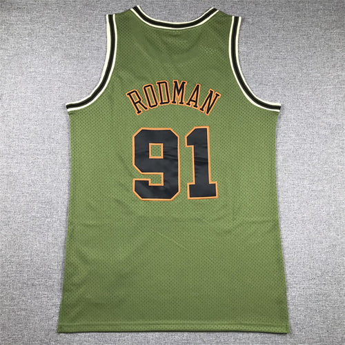 Chicago Rodman #91 NBA Retro Embroidered Jersey – Sizes S-XXXL