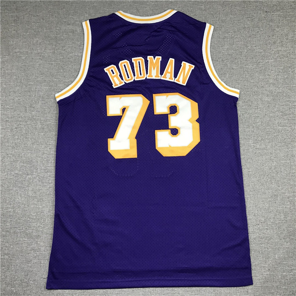 Dennis Rodman #73 Los Angeles Lakers NBA Retro Embroidered Jersey – Sizes S-XXXL