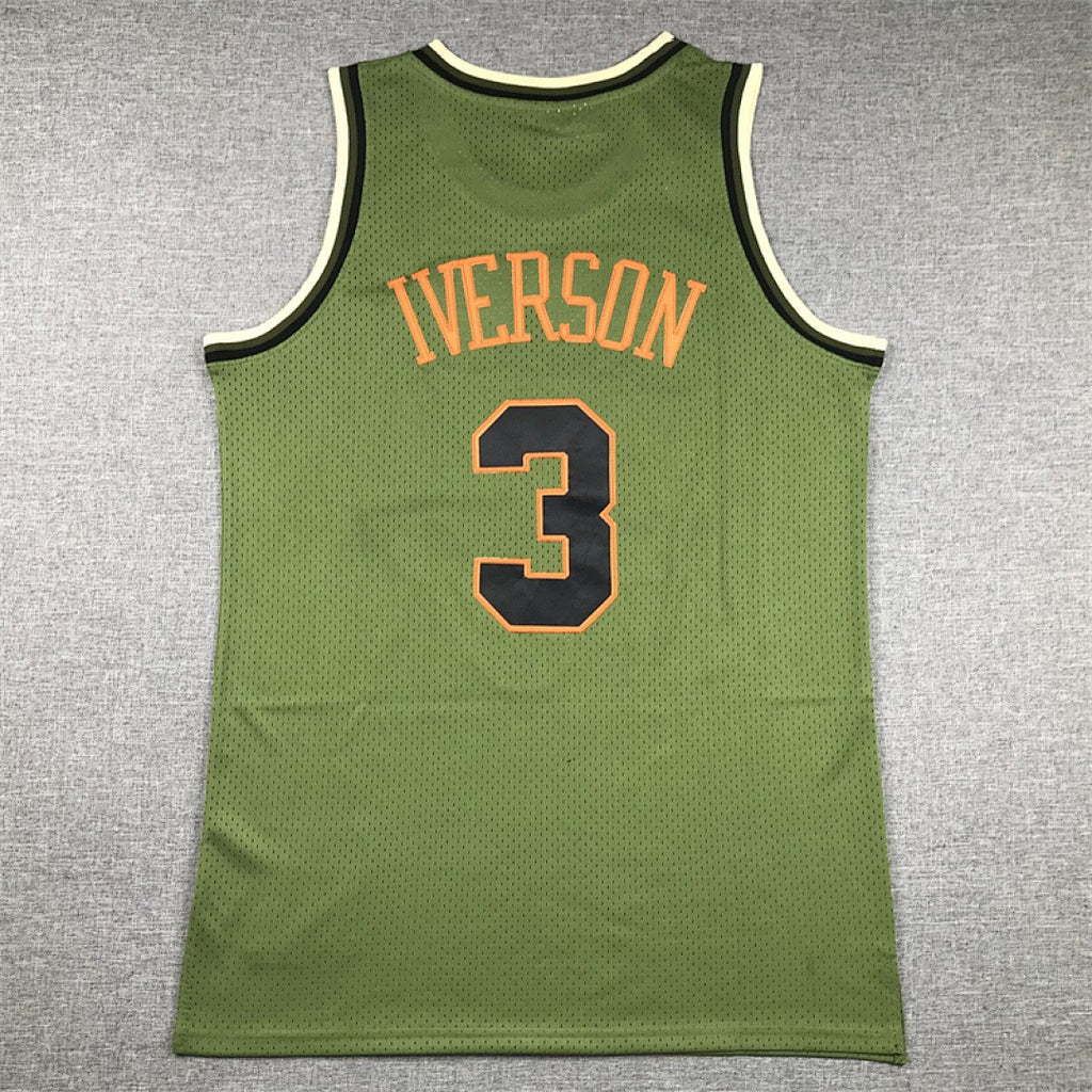 Philadelphia 76ers Allen Iverson #3 NBA Retro Embroidered Jersey – Sizes S-XXXL