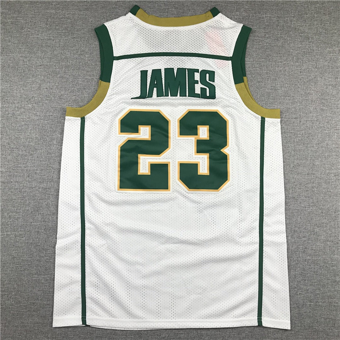 LeBron James #23 High School Retro Basketball Jersey – Sizes S to XXXL