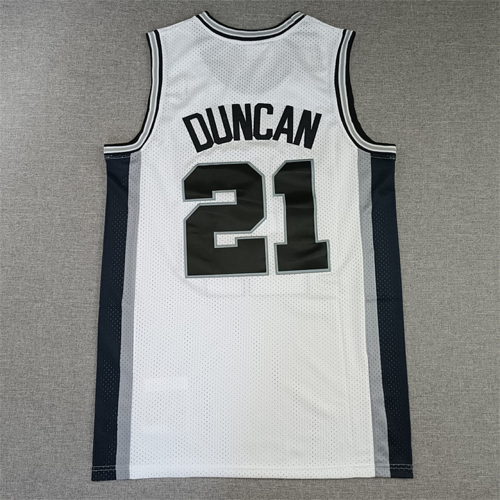 Tim Duncan #21 San Antonio Spurs Retro NBA Jersey – Sizes S–XXXL