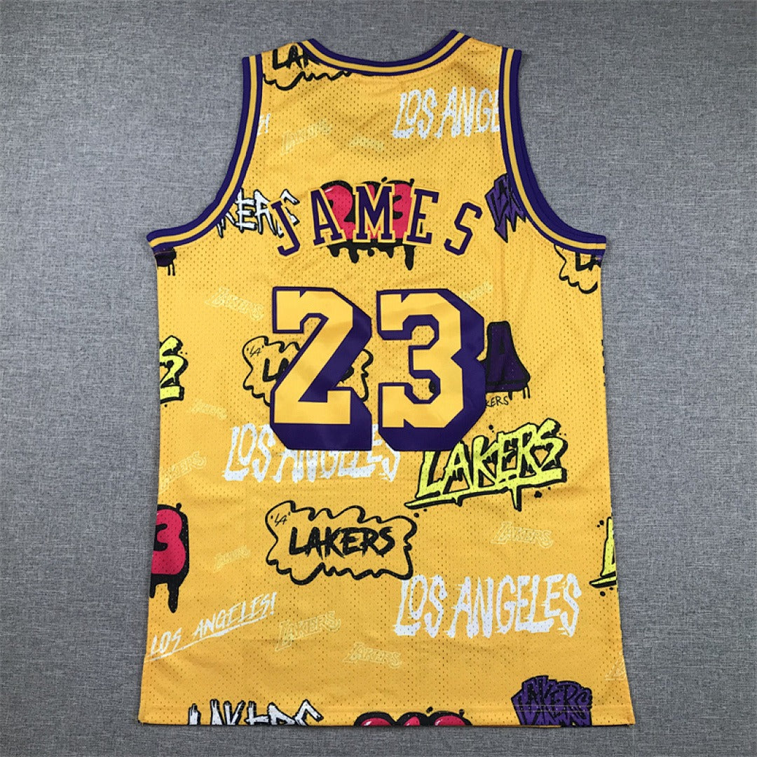 LeBron James #23 Los Angeles Lakers NBA Retro Embroidered Jersey – Sizes S-XXXL