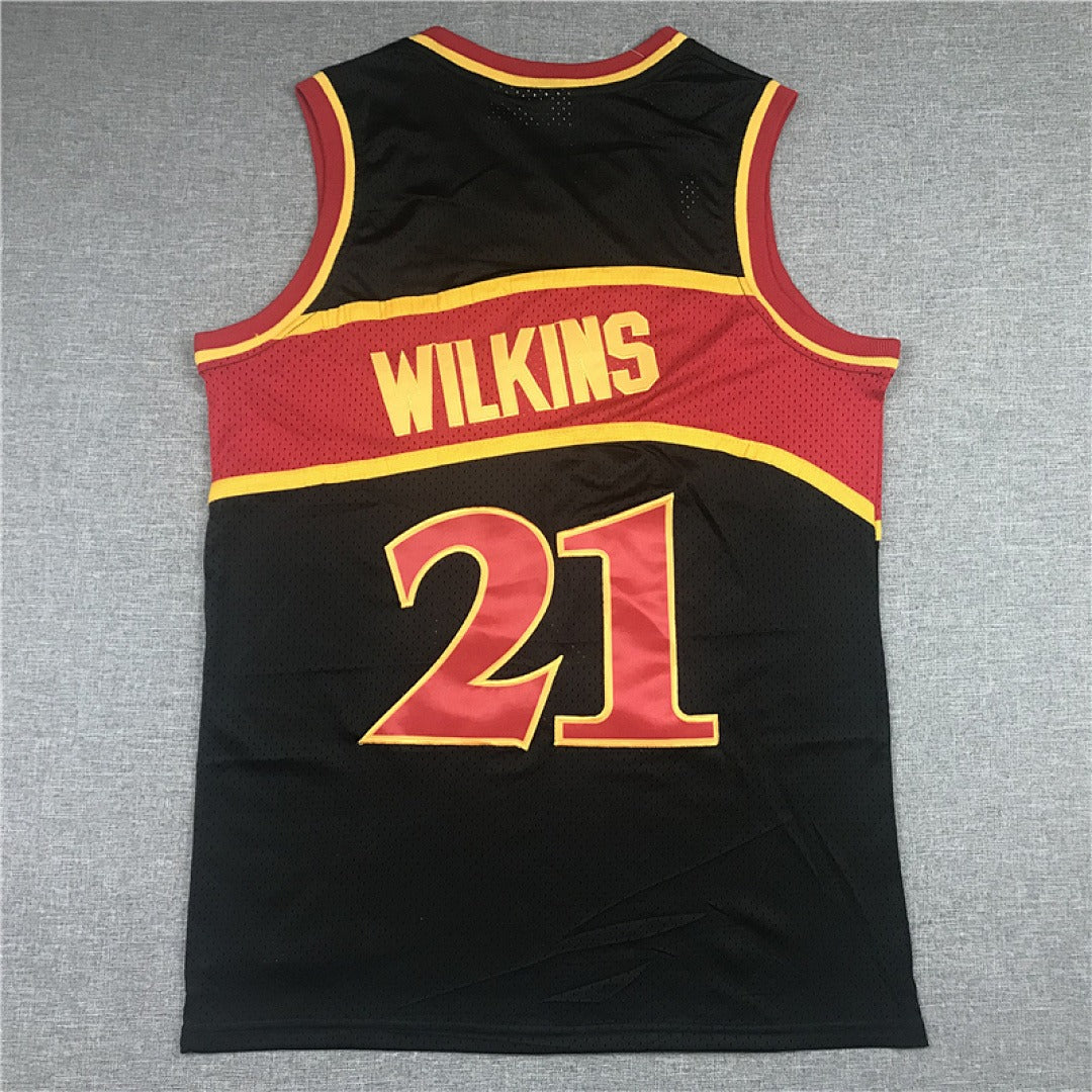Dominique Wilkins #21 Atlanta Hawks Retro NBA Jersey – Sizes S–XXXL