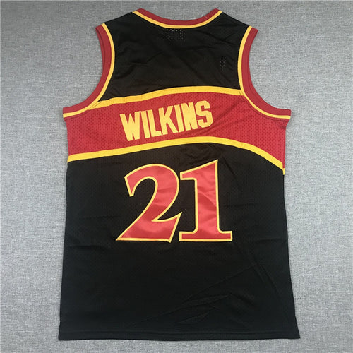 Dominique Wilkins #21 Atlanta Hawks Retro NBA Jersey – Sizes S–XXXL