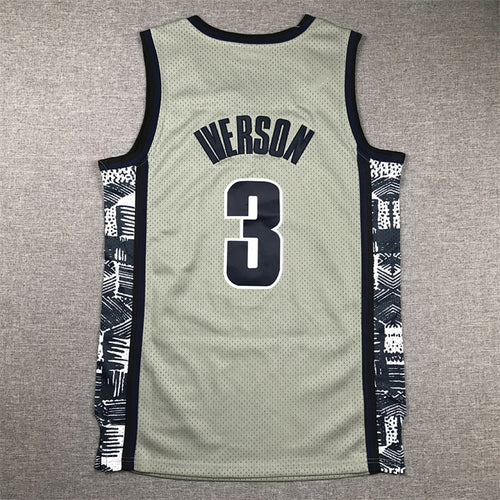 Georgetown Hoyas #3 Allen Iverson Retro NCAA Jersey – Sizes S–XXXL