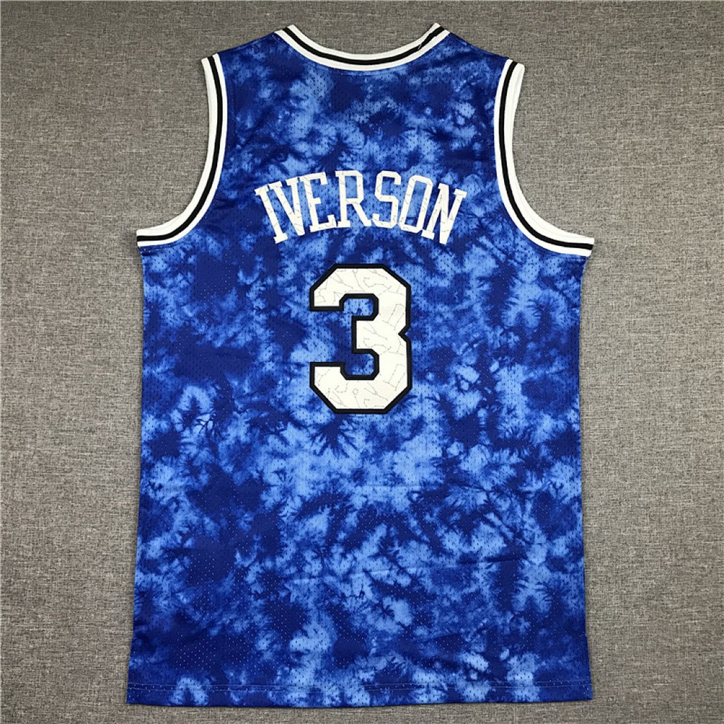 Philadelphia 76ers Allen Iverson #3 NBA Retro Embroidered Jersey – Sizes S-XXXL