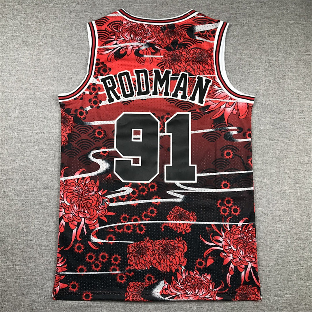 NBA retro Chicago Bulls #91 Rodman jersey