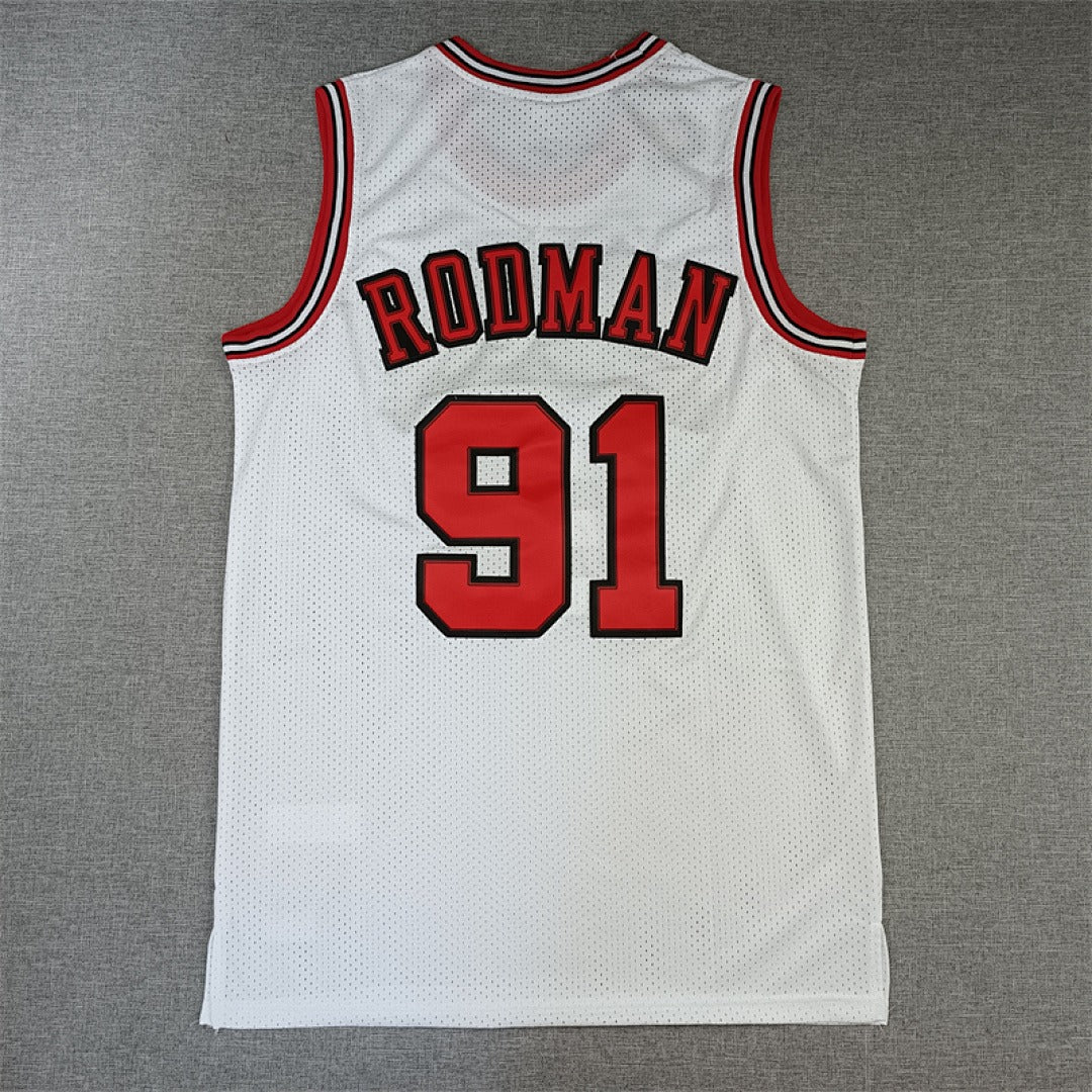 Chicago Rodman #91 NBA Retro Embroidered Jersey – Sizes S-XXXL