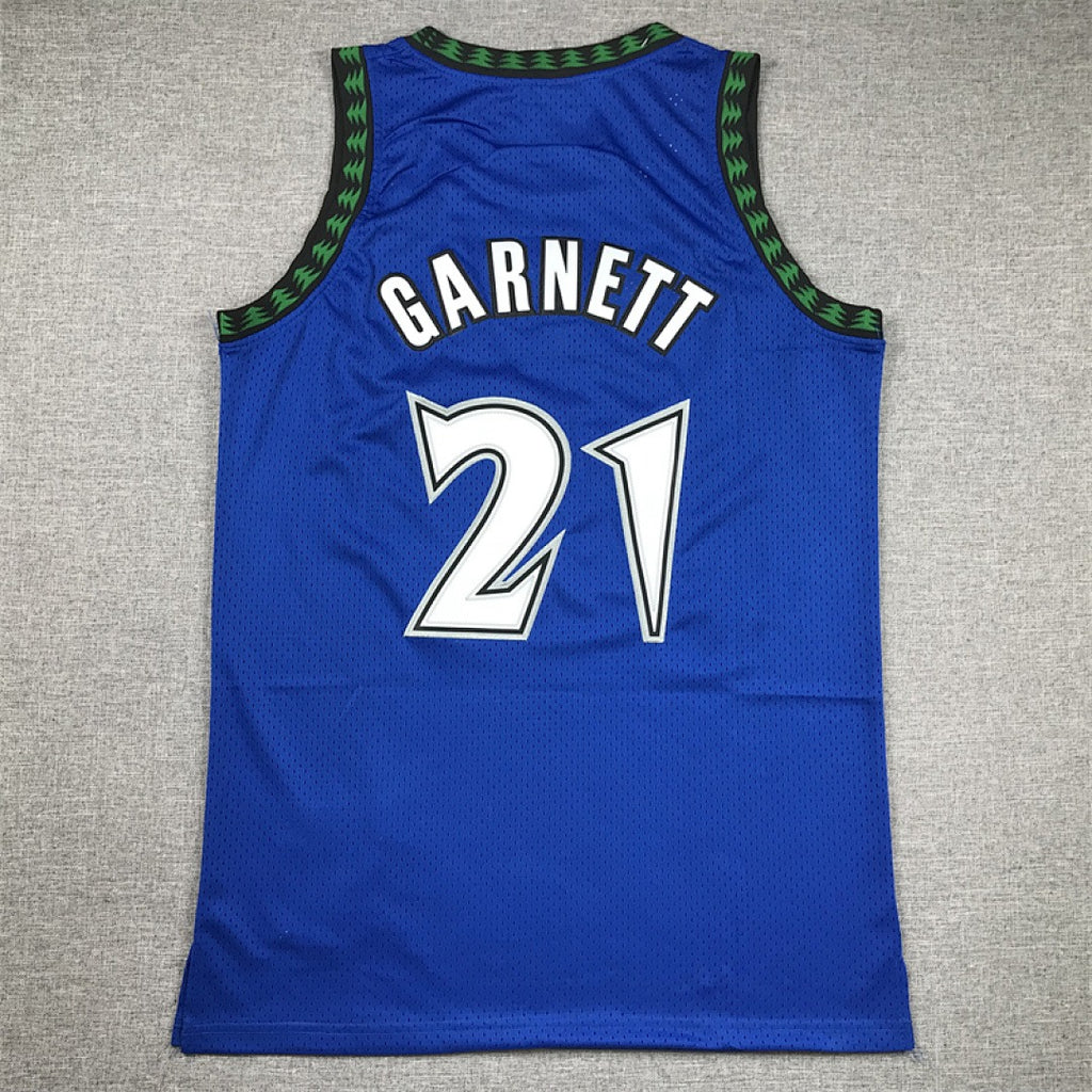 Minnesota Timberwolves #21 Kevin Garnett Retro NBA Jersey – Sizes S–XXXL