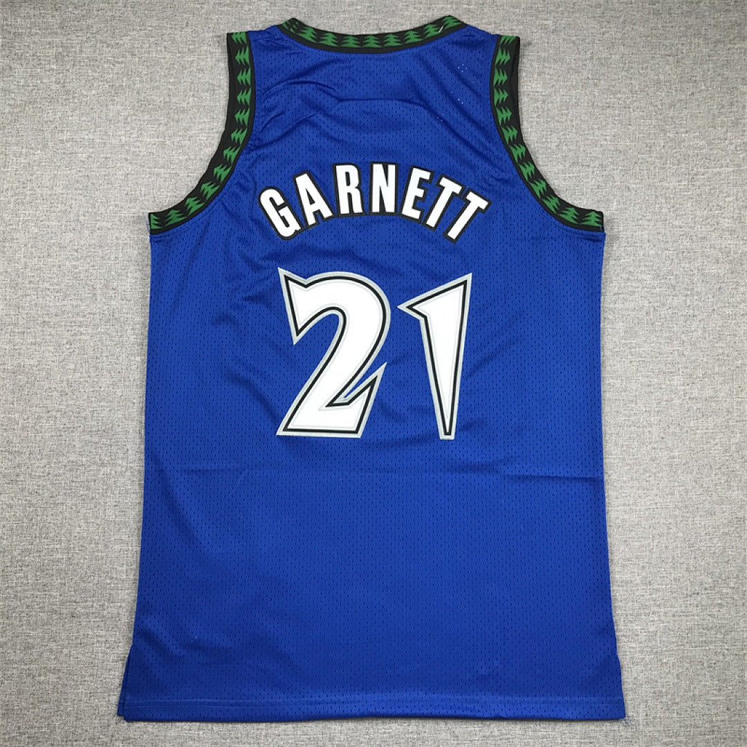 Minnesota Timberwolves #21 Kevin Garnett Retro NBA Jersey – Sizes S–XXXL