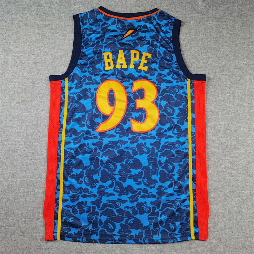 Golden State Warriors #93 NBA Retro Collaboration Embroidered Jersey