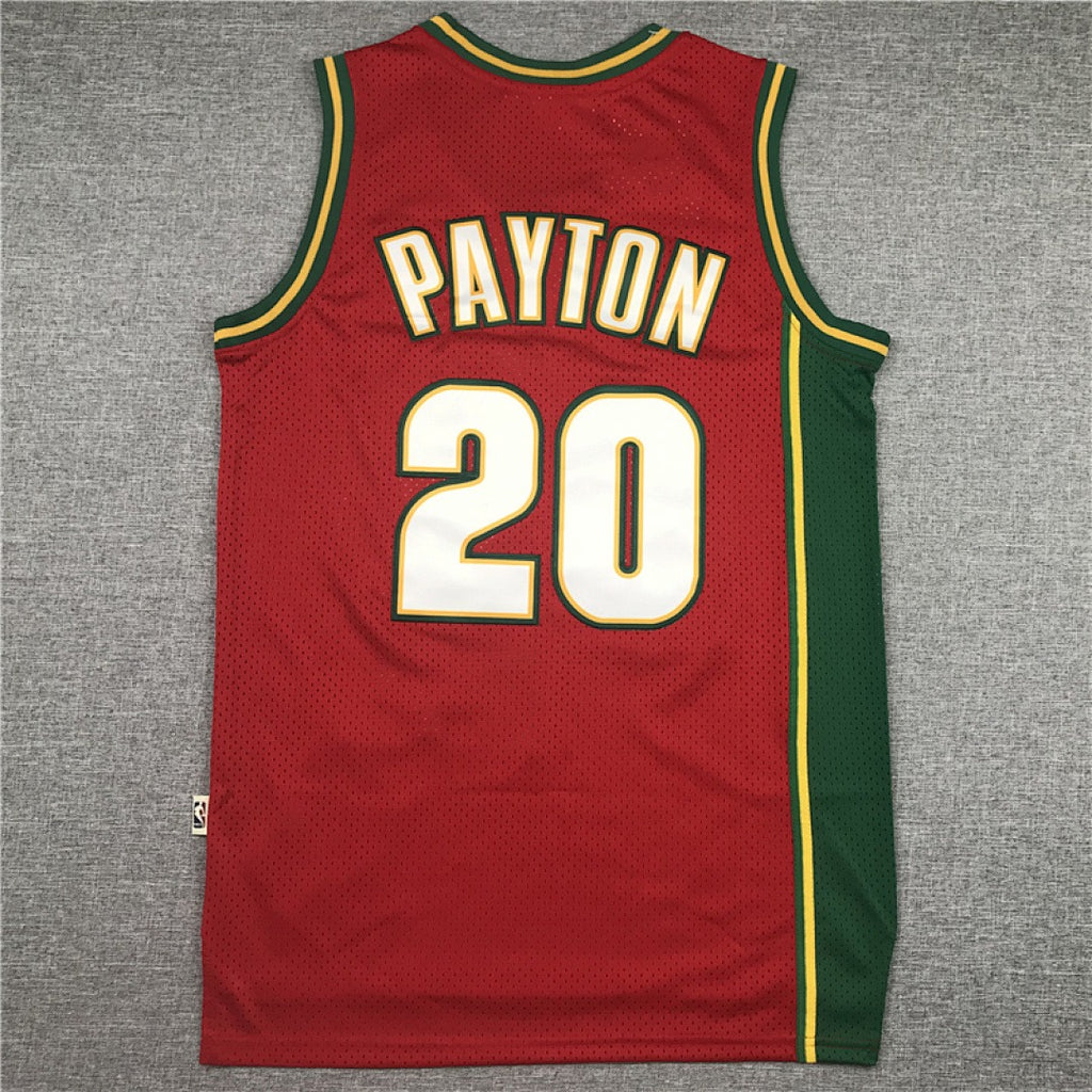 Seattle SuperSonics Gary Payton #20 NBA Retro Embroidered Jersey – Sizes S-XXXL