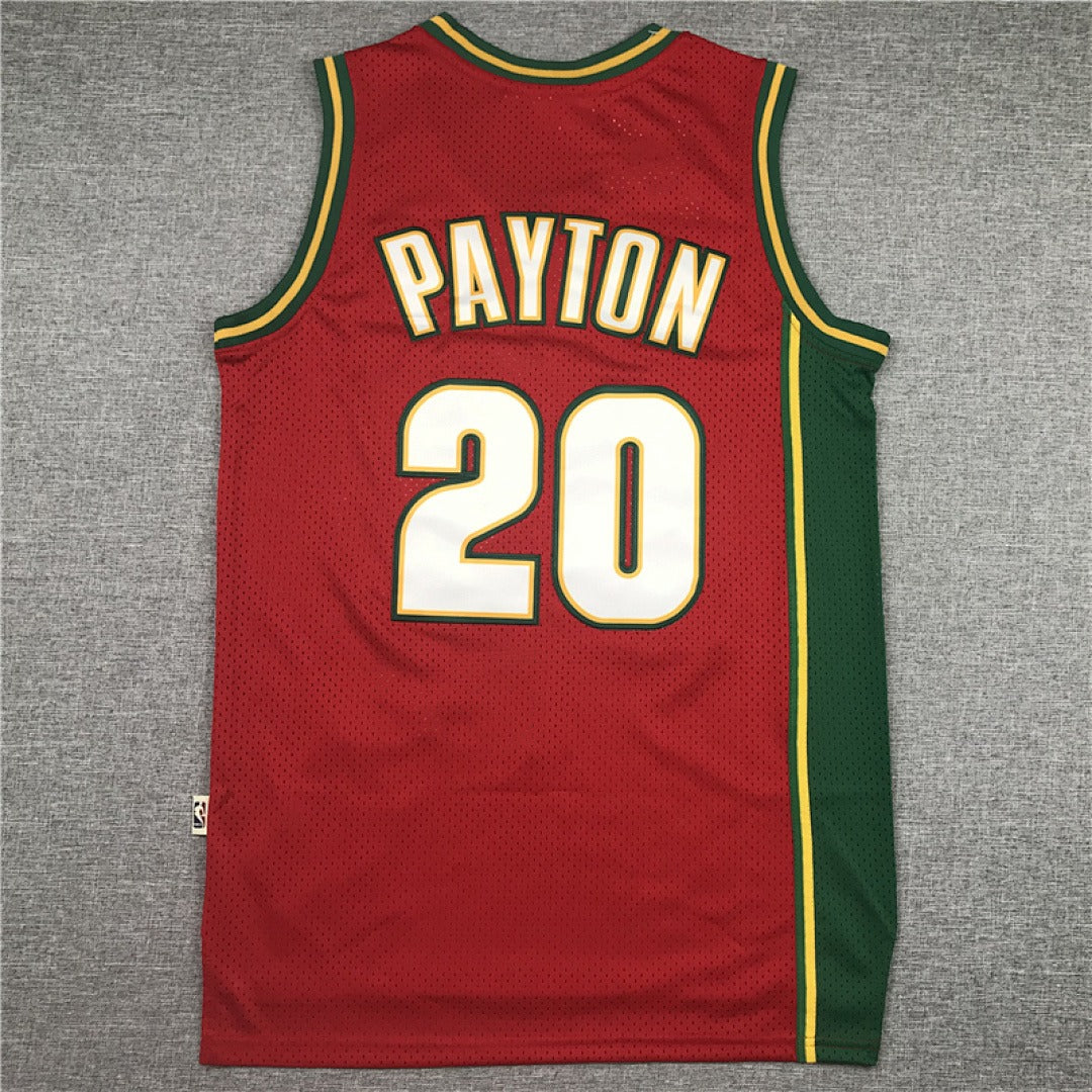Seattle SuperSonics Gary Payton #20 NBA Retro Embroidered Jersey – Sizes S-XXXL