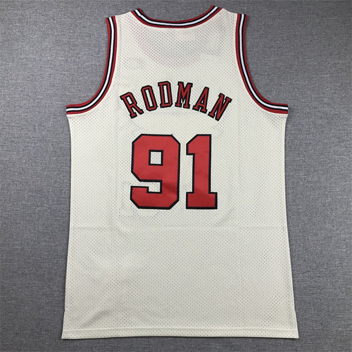 Chicago Rodman #91 NBA Retro Embroidered Jersey – Sizes S-XXXL