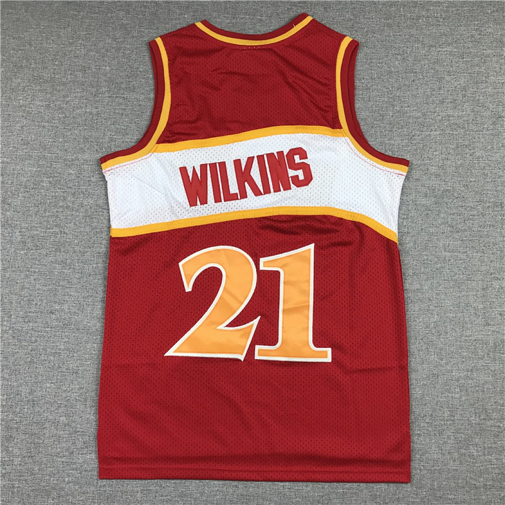 Dominique Wilkins #21 Atlanta Hawks Retro NBA Jersey – Sizes S–XXXL