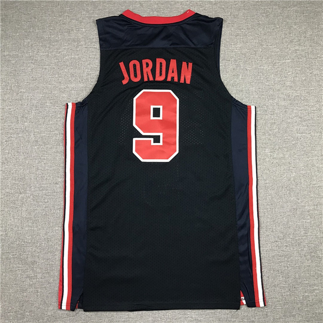USA Basketball Dream Team #9 Jordan Retro Jersey – Sizes S–XXXL