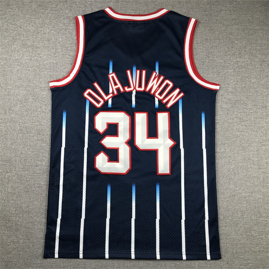 Hakeem Olajuwon #34 Houston Rockets NBA Retro Jersey