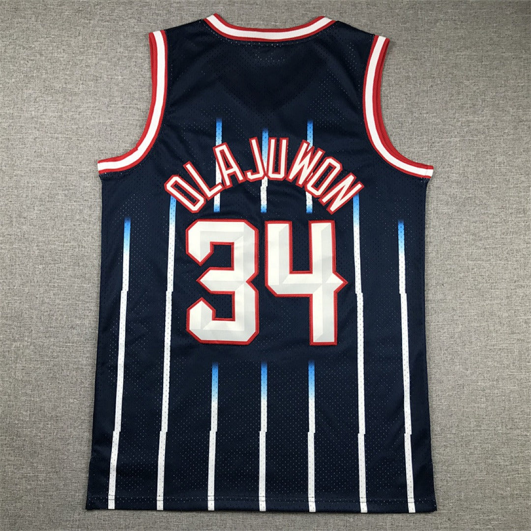 Hakeem Olajuwon #34 Houston Rockets NBA Retro Jersey