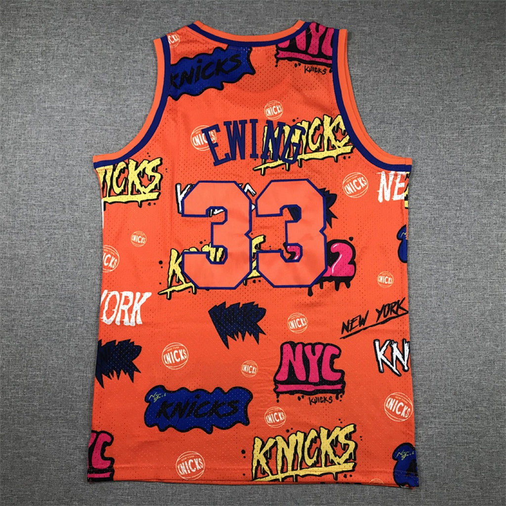 New York Knicks #33 Patrick Ewing Retro NBA Jersey – Sizes S–XXXL