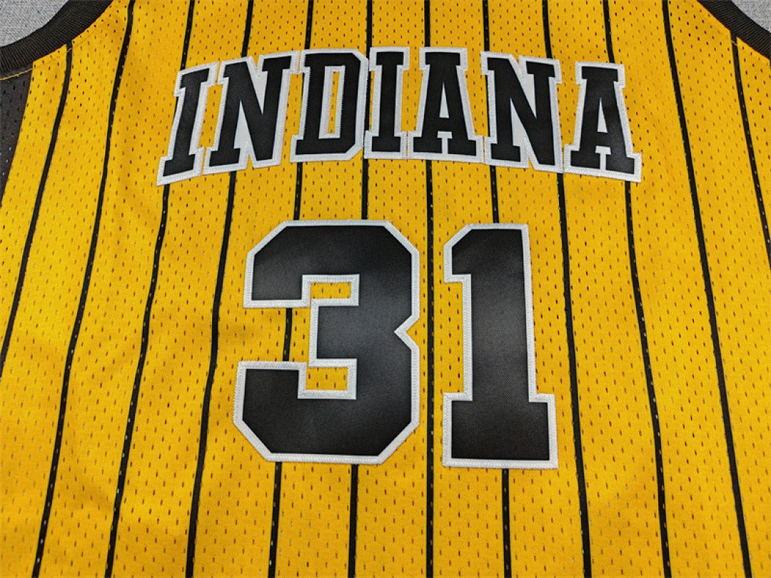 Reggie Miller #31 Indiana Pacers NBA Retro Embroidered Jersey