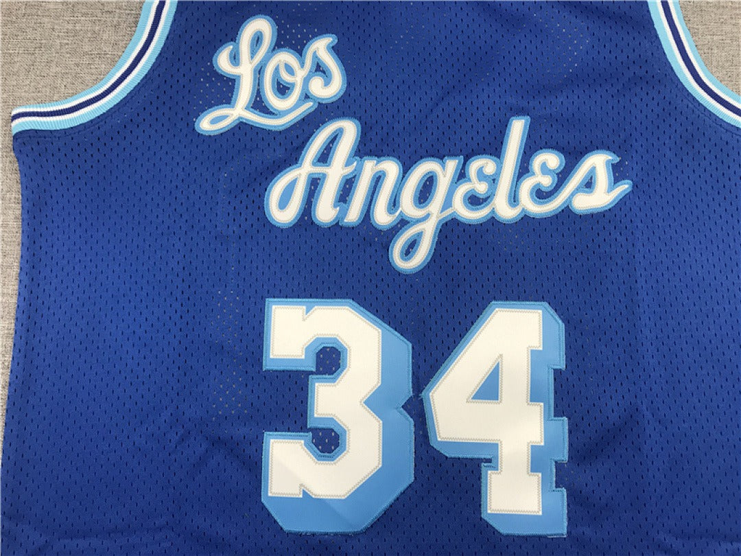 Shaquille O'Neal #34 Los Angeles Lakers NBA Retro Embroidered Jersey – Sizes S-XXXL