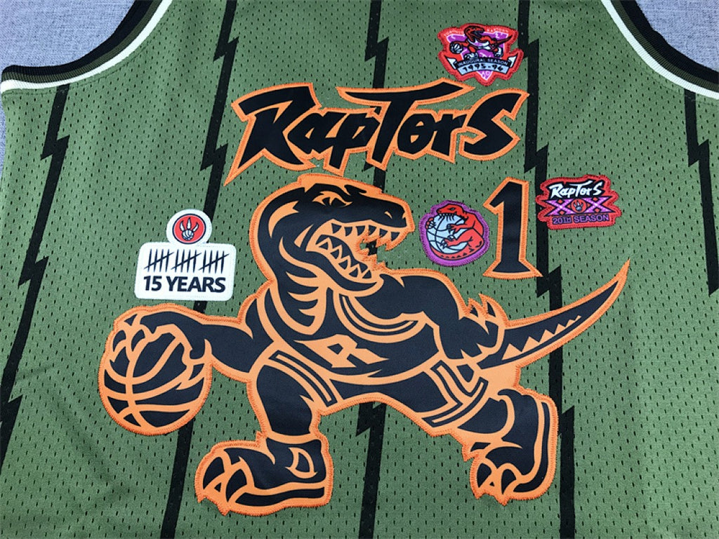 Tracy McGrady #1 Toronto Raptors Retro NBA Jersey – Sizes S–XXXL