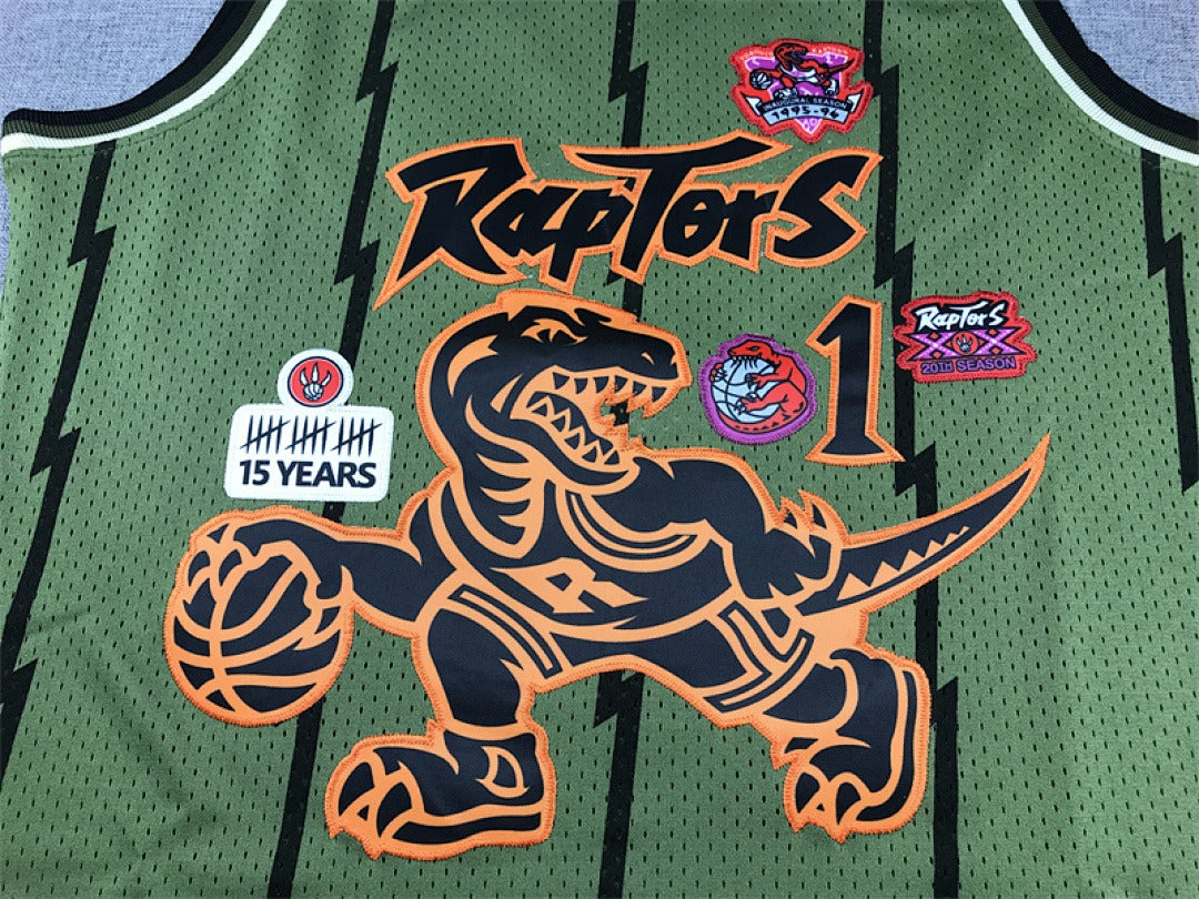 Tracy McGrady #1 Toronto Raptors Retro NBA Jersey – Sizes S–XXXL