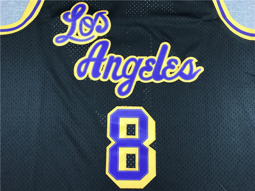 Los Angeles Lakers Kobe Bryant #8 NBA Retro Embroidered Jersey – Sizes S-XXXL