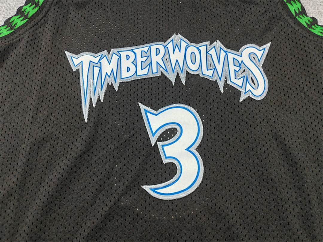 Minnesota Timberwolves #3 Stephon Marbury Retro NBA Jersey – Sizes S–XXXL