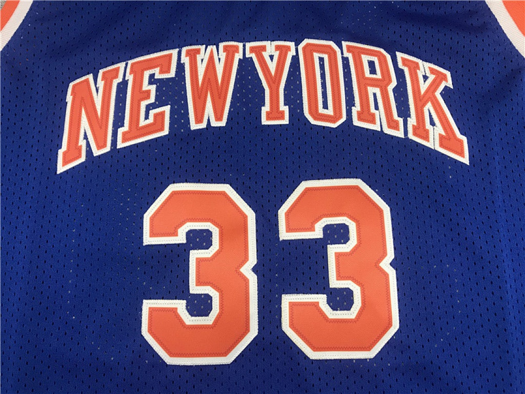 New York Knicks #33 Patrick Ewing Retro NBA Jersey – Sizes S–XXXL