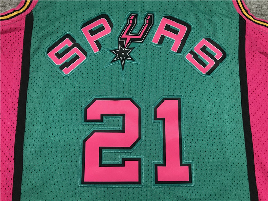 Tim Duncan #21 San Antonio Spurs Retro NBA Jersey – Sizes S–XXXL