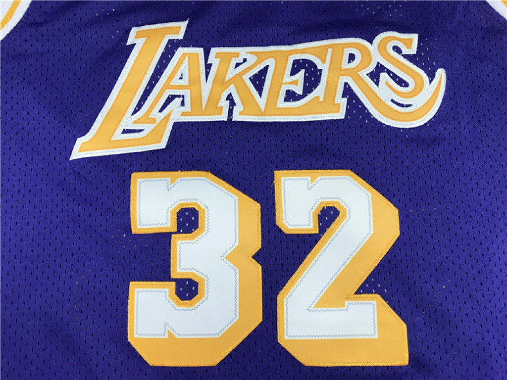 Magic Johnson #32 Los Angeles Lakers NBA Retro Embroidered Jersey – Sizes S-XXXL
