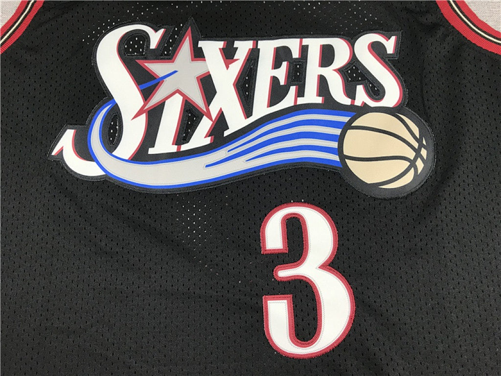 Philadelphia 76ers Allen Iverson #3 NBA Retro Embroidered Jersey – Sizes S-XXXL