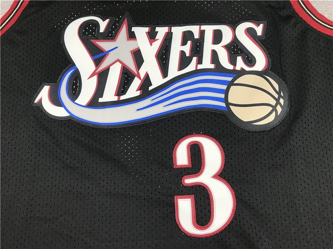 Philadelphia 76ers Allen Iverson #3 NBA Retro Embroidered Jersey – Sizes S-XXXL