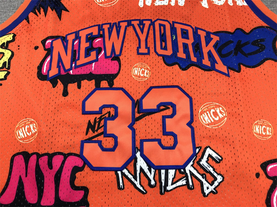 New York Knicks #33 Patrick Ewing Retro NBA Jersey – Sizes S–XXXL