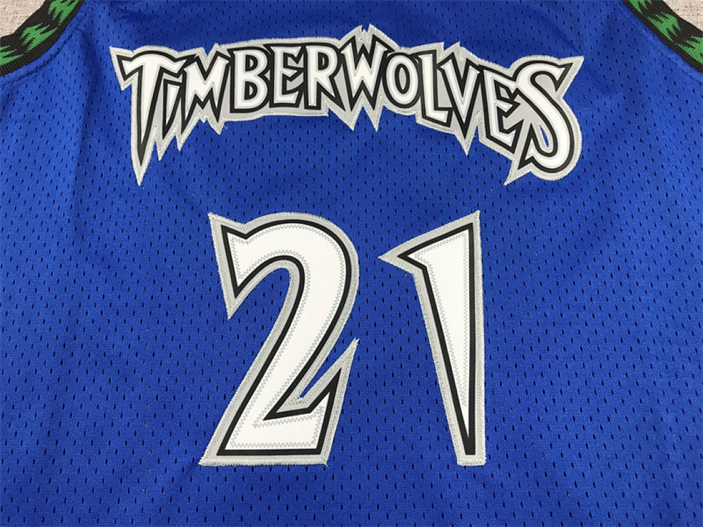 Minnesota Timberwolves #21 Kevin Garnett Retro NBA Jersey – Sizes S–XXXL