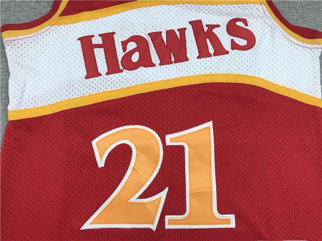 Dominique Wilkins #21 Atlanta Hawks Retro NBA Jersey – Sizes S–XXXL