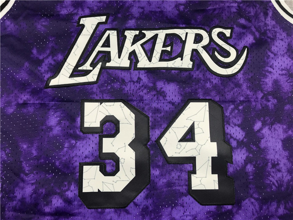 Shaquille O'Neal #34 Los Angeles Lakers NBA Retro Embroidered Jersey – Sizes S-XXXL