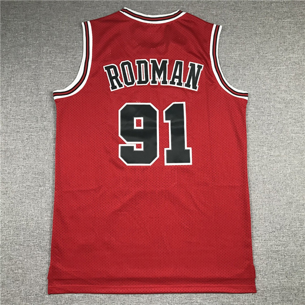 Chicago Rodman #91 NBA Retro Embroidered Jersey – Sizes S-XXXL