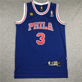 Philadelphia 76ers Allen Iverson #3 Retro 10th Anniversary Embroidered Jersey – Sizes S-XXXL