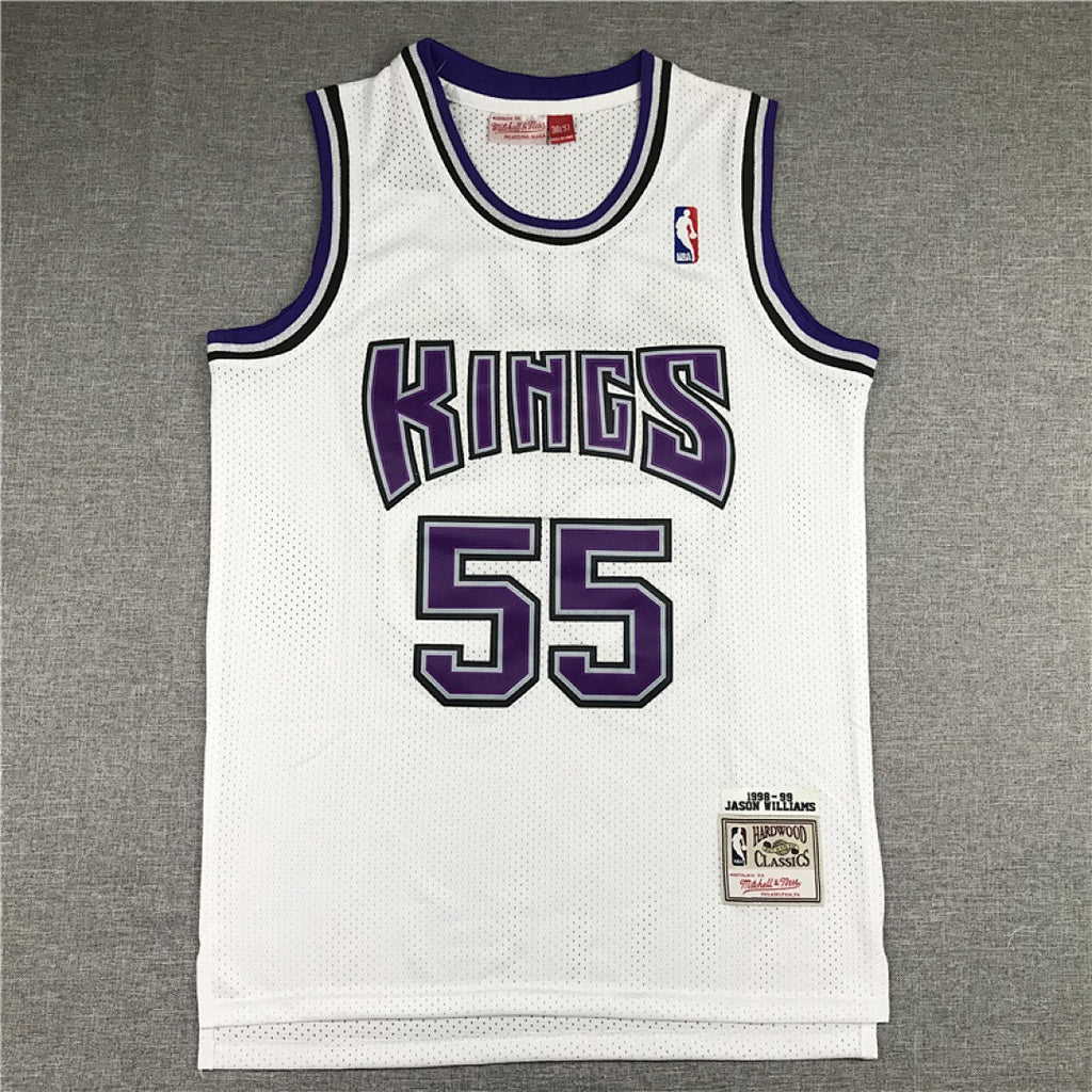 Sacramento Kings Jason Williams #55 NBA Retro Embroidered Jersey – Sizes S-XXXL
