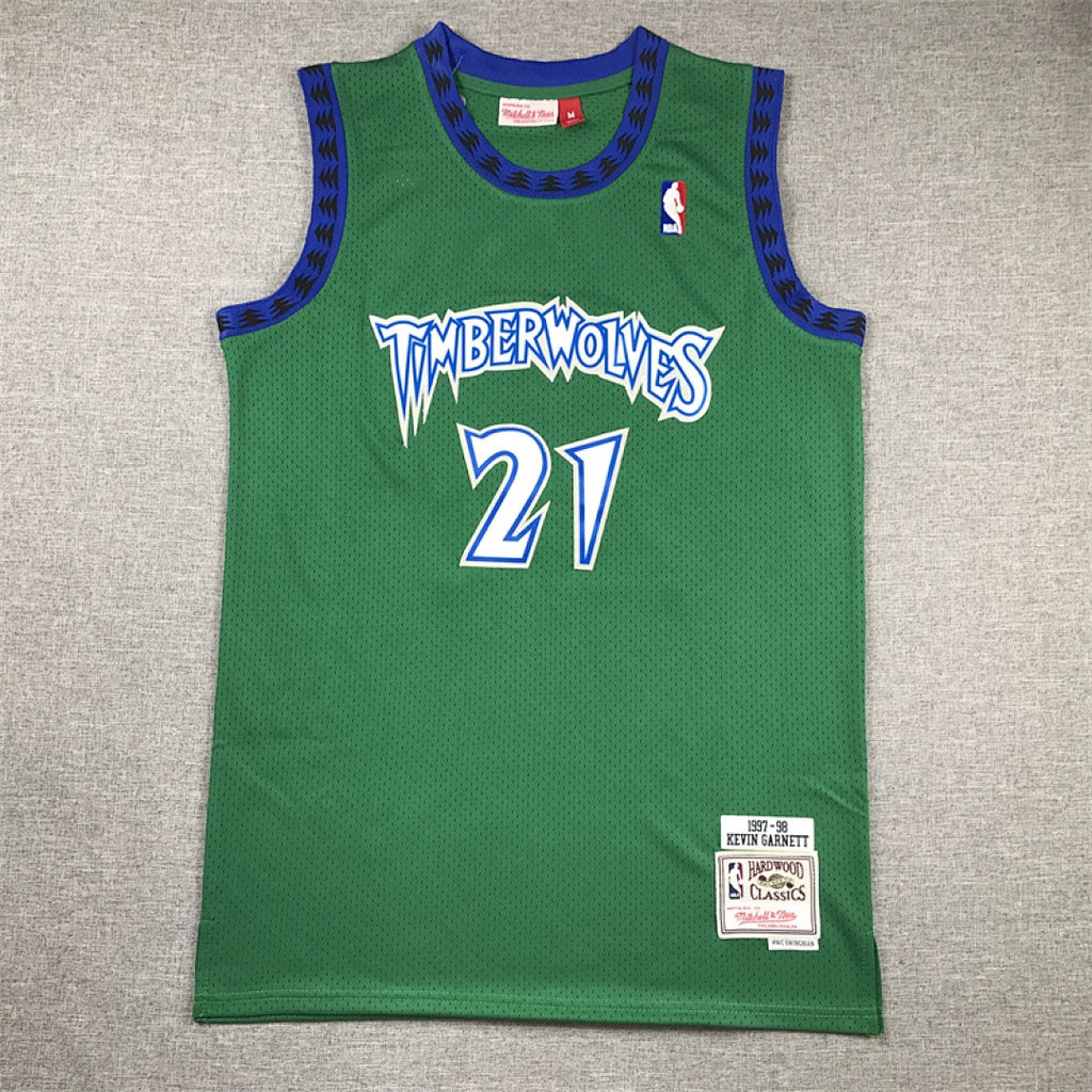 Minnesota Timberwolves #21 Kevin Garnett Retro NBA Jersey – Sizes S–XXXL