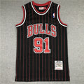 Chicago Bulls Dennis Rodman #91 1995-96 NBA Retro Embroidered Jersey – Sizes S-XXXL