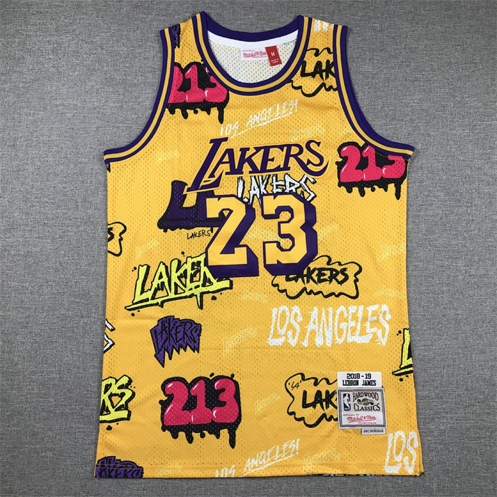 LeBron James #23 Los Angeles Lakers NBA Retro Embroidered Jersey – Sizes S-XXXL