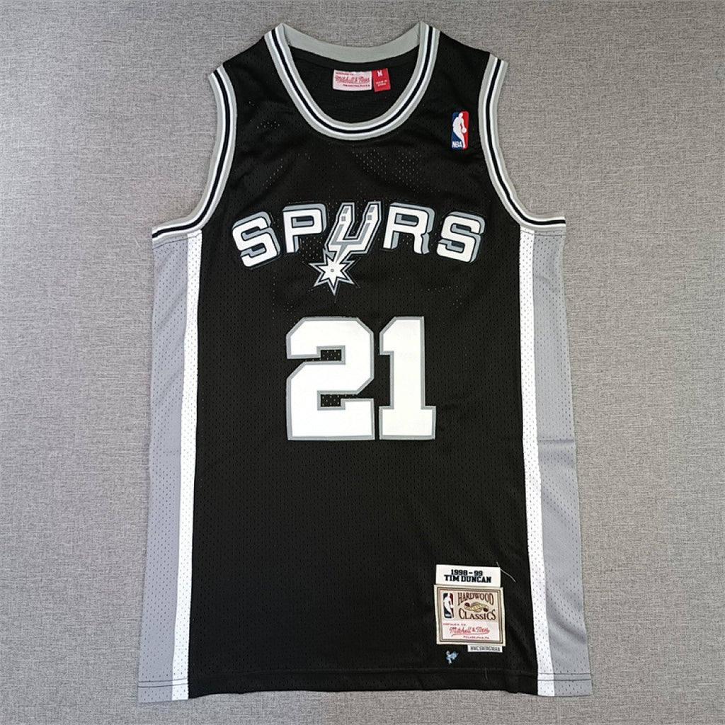 Tim Duncan #21 San Antonio Spurs Retro NBA Jersey – Sizes S–XXXL