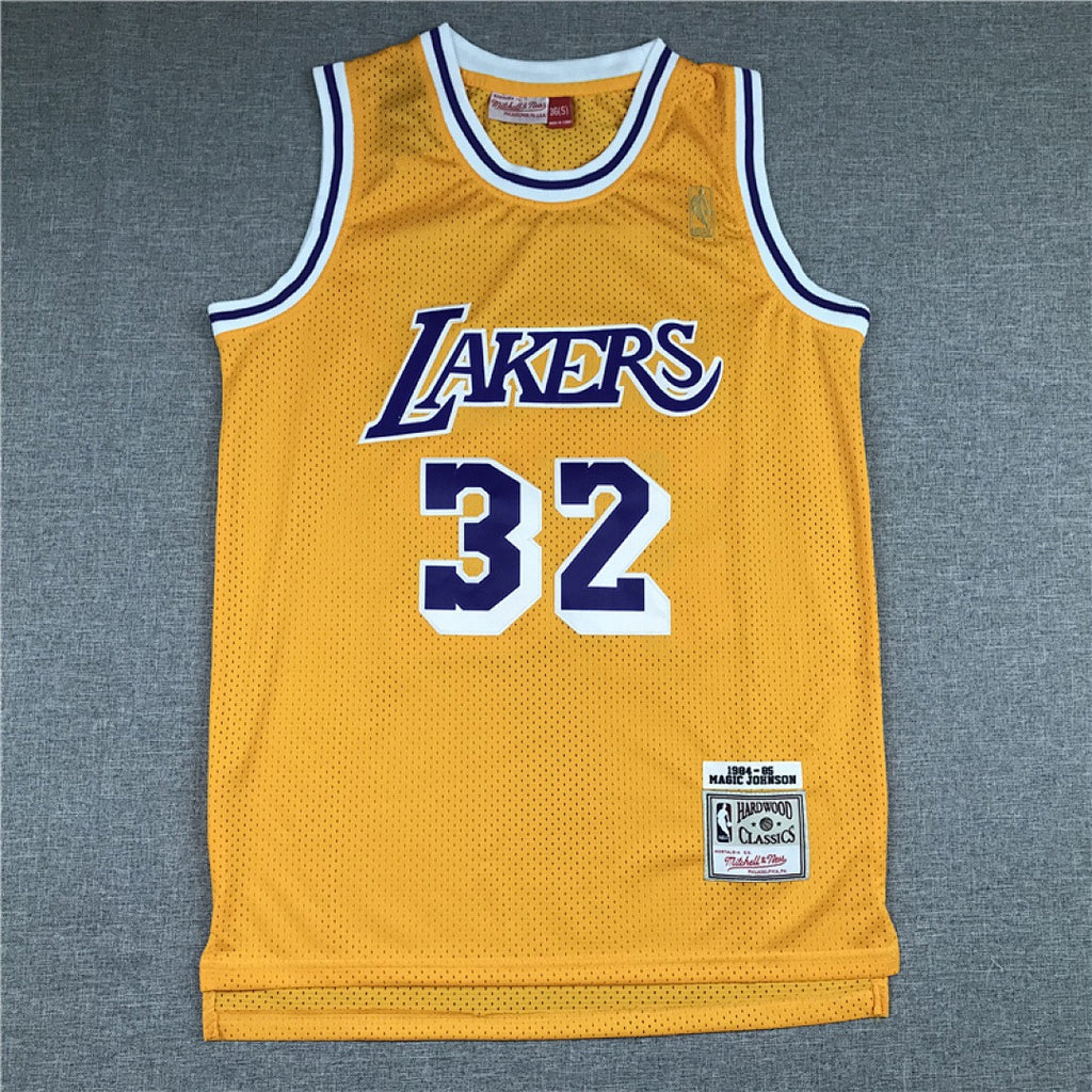 Magic Johnson #32 Los Angeles Lakers NBA Retro Embroidered Jersey – Sizes S-XXXL