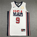 USA Basketball Dream Team #9 Jordan Retro Jersey – Sizes S–XXXL