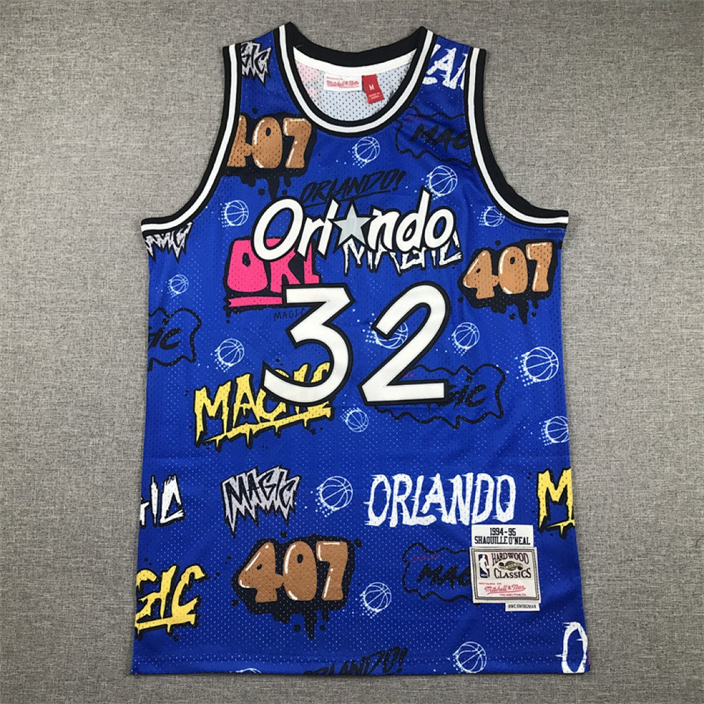 Orlando Magic #32 Shaquille O'Neal Retro NBA Jersey – Sizes S–XXXL