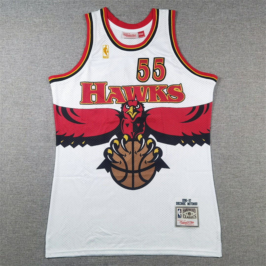 Dikembe Mutombo #55 Atlanta Hawks Retro NBA Jersey – Sizes S–XXXL