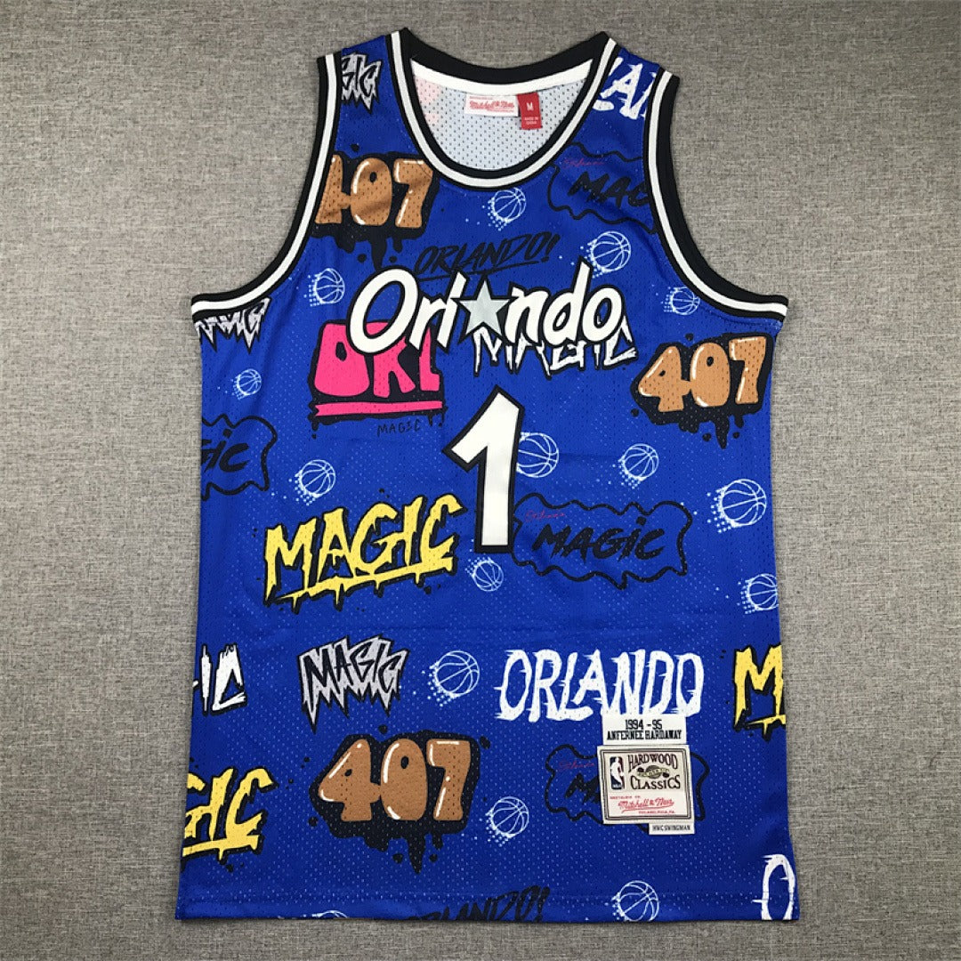 Orlando Magic #1 Penny Hardaway Retro NBA Jersey – Sizes S–XXXL